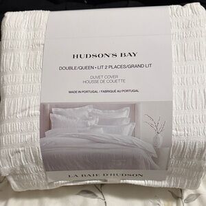 Hudson's Bay White Duvet Cover 100% Cotton
